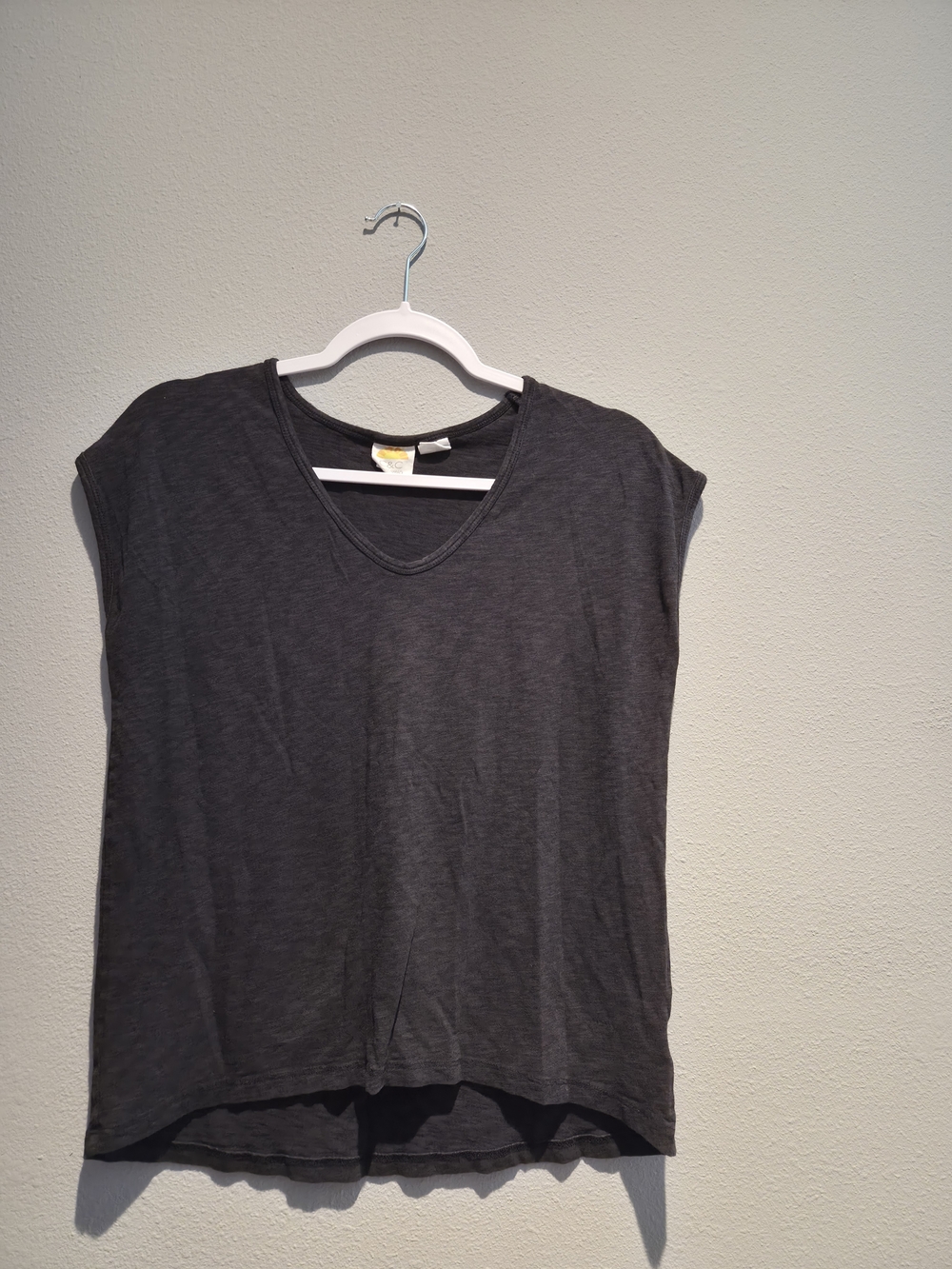 C.C Charcoal V-Neck Tank Top